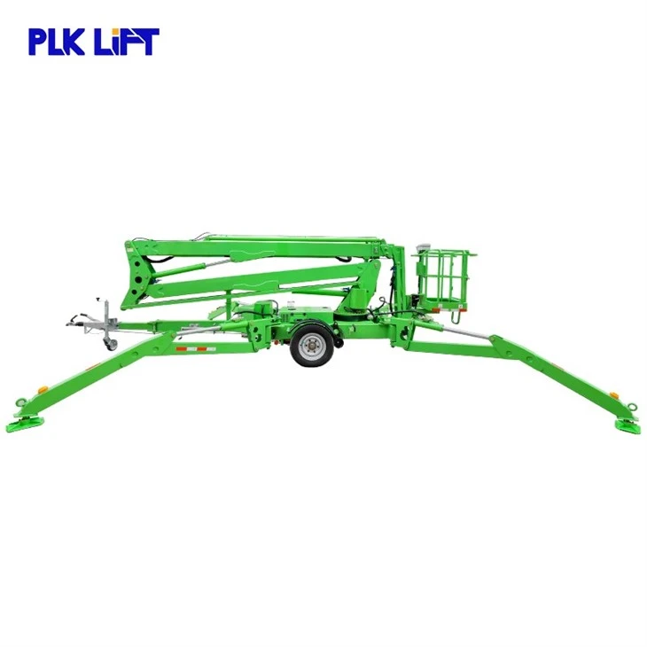 Blue 22m Trailer Articulated Nacelle Bucket Lift With CE